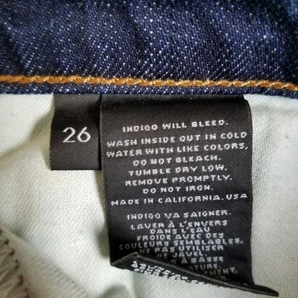 J BRAND Women's Mid Waist Semi Straight Leg Aiden Ringer Jeans Size 26 - Picture 9 of 10